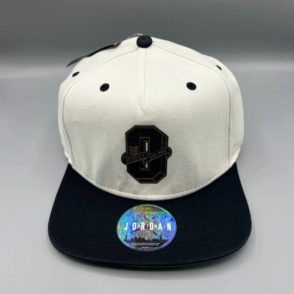 October's Very Own OVO x Air Jordan Hat Men‎ White Jumpman Snap Back Cap New